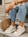 Sneakersy damskie beżowe Dstreet ZY1414