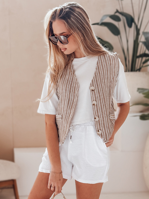 Spodenki damskie NOT TOMORROW białe Dstreet SY0450