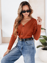 Sweter damski MELANIA ceglany Dstreet MY1651