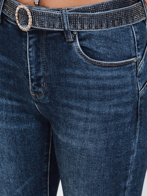 Jeansy damskie  skinny push up niebieskie Dstreet UY2828
