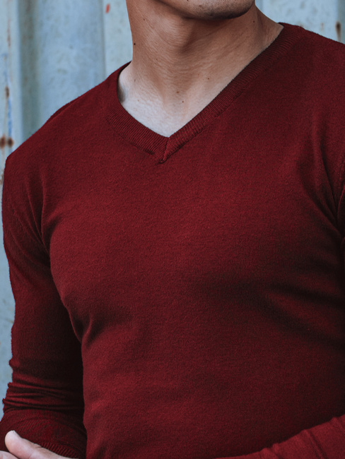 Sweter męski bordowy Dstreet WX1917