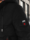 Kurtka męska zimowa z kapturem czarna Dstreet TX5087z