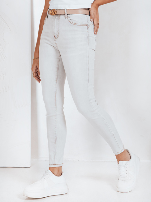 Spodnie jeansowe damskie skinny szare Dstreet UY2806