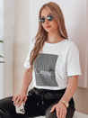T-shirt damski LAMOUR biały Dstreet RY2588