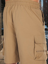 Spodenki męskie materiałowe bojówki khaki Dstreet SX2505