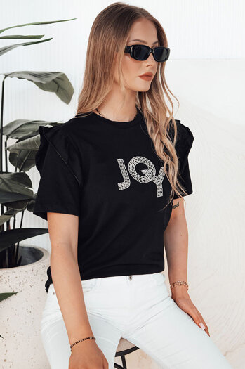T-shirt damski JOY czarny Dstreet RY2526