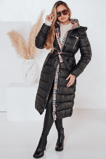 Płaszcz zimowy damski SPRUCE czarny Dstreet TY4001