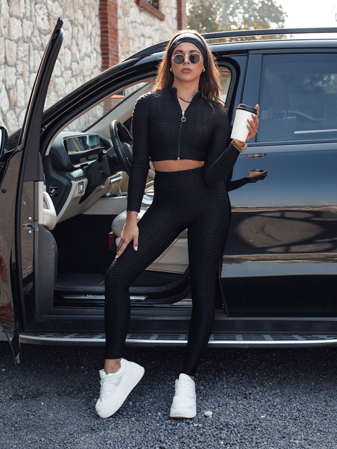 Komplet damski sportowy PANAMERA II czarny Dstreet AY1093