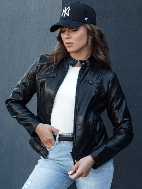 Kurtka skórzana damska KLIROS czarna Dstreet TY4466