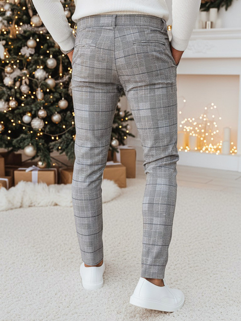 Spodnie męskie jasnoszare Dstreet UX4407z