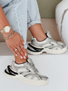 Sportowe sneakersy damskie srebrne Dstreet ZY1007