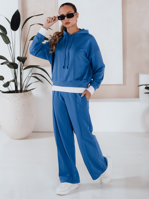 Komplet dresowy damski SANELIS niebieski Dstreet AY0991