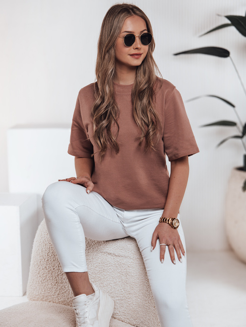 T-shirt damski SWAN ceglany Dstreet RY2535