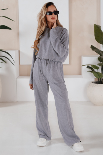 Komplet dresowy damski CHARM jasnoszary Dstreet AY0958