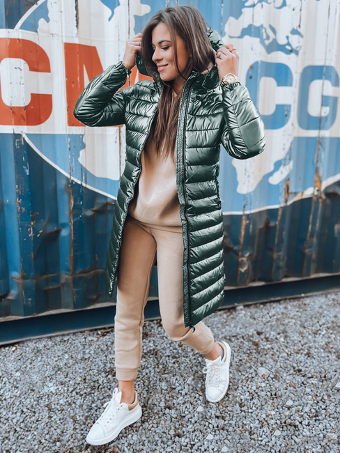 Kurtka zimowa damska pikowana LESSI zielona Dstreet TY5524