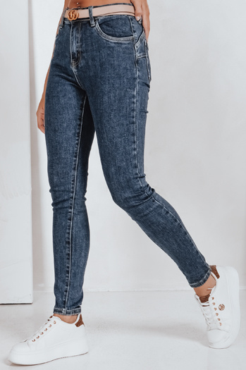 Jeansy damskie push up niebieskie Dstreet UY2783