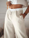 Spodnie damskie wide leg DARAMY beżowe Dstreet UY2101