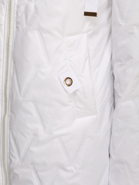 Kurtka damska pikowana przejściowa biała Dstreet TY5564