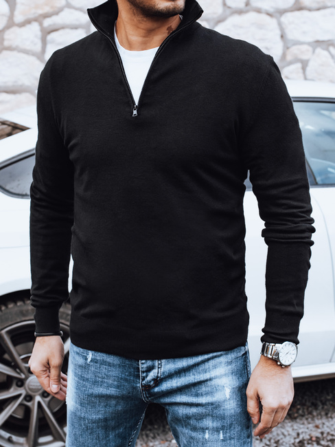 Sweter męski czarny Dstreet WX1894