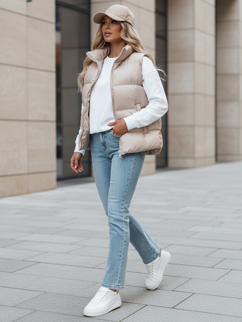 Spodnie damskie jeansowe straight leg z paskiem TENDJEN niebieskie Dstreet UY2497