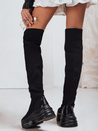 Kozaki damskie skarpetowe czarne Dstreet ZY1321