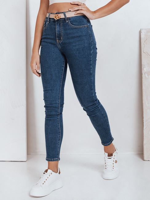 Jeansy damskie skinny niebieskie Dstreet UY2778