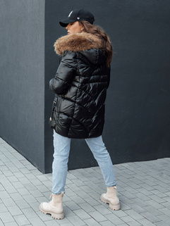 Kurtka zimowa damska z kapturem WINTERCHIC czarna Dstreet TY4455_5