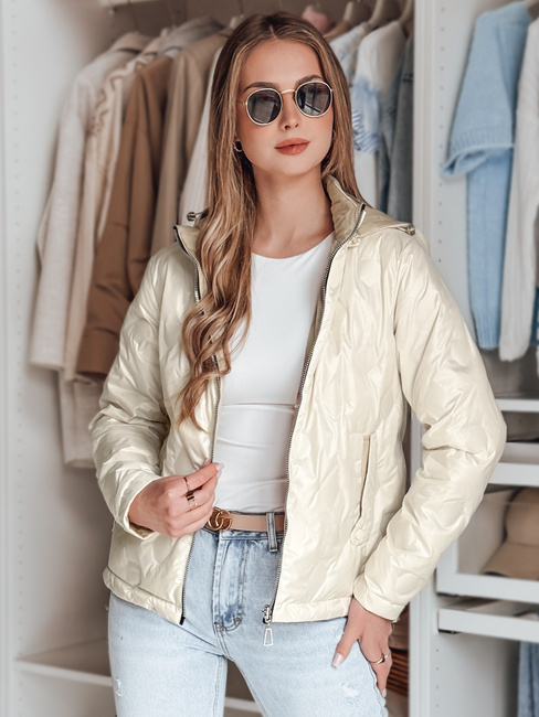 Kurtka przejściowa damska dwustronna SYLVIAN biała Dstreet TY4862