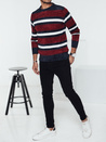 Sweter męski w paski czerwony Dstreet WX2264