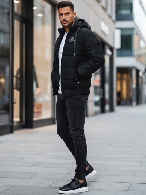 Kurtka męska pikowana czarna Dstreet TX4638z