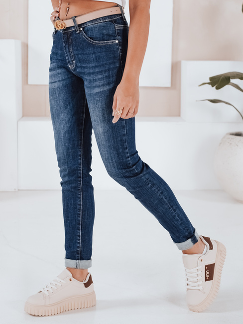 Spodnie damskie jeansowe EMILY ROSE niebieskie Dstreet UY1600