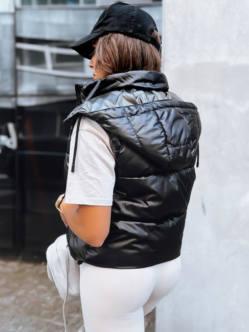 Kamizelka damska pikowana OSHE czarna Dstreet TY3706