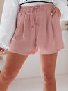 Spodenki damskie materiałowe SUMMER TRIP różowe Dstreet SY0437
