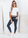 Jeansy damskie push up granatowe Dstreet UY2785
