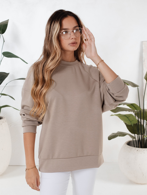 Bluza damska UZORI beżowa Dstreet BY1285