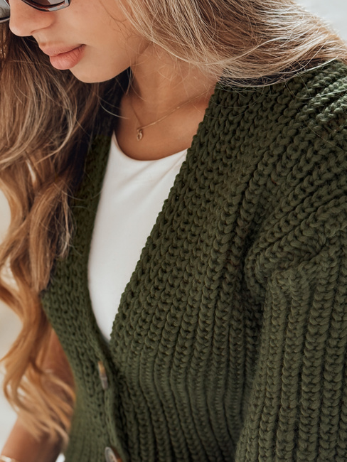 Sweter damski NUTI zielony Dstreet MY1672