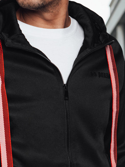 Bluza męska z kapturem czarna Dstreet BX5858