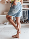 Spodenki damskie jeansowe TAVELLIA niebieskie Dstreet SY0466