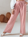 Spodnie damskie casualowe wide leg LOVETRIP różowe Dstreet UY2638