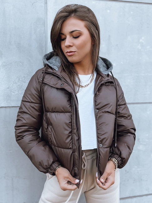 Kurtka damska pikowana KHALEESI brązowa Dstreet TY3877