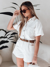 Kombinezon krótki jeansowy DINOZIA biały Dstreet EY2589