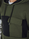 Bluza męska z kapturem khaki Dstreet BX5913