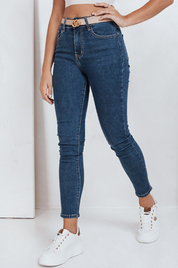 Jeansy damskie skinny niebieskie Dstreet UY2778