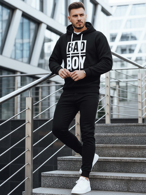 Bluza męska z kapturem czarna Dstreet BX5925