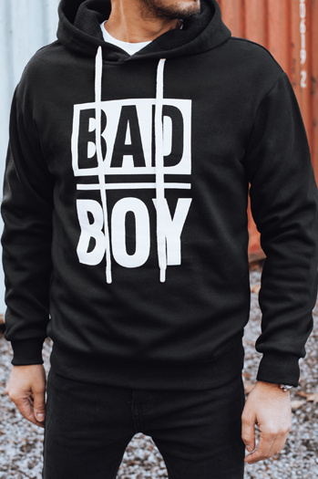 Bluza męska z kapturem czarna Dstreet BX5925