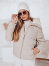 Kurtka damska zimowa sztruksowa TRENDYGLAM beżowa Dstreet TY4358