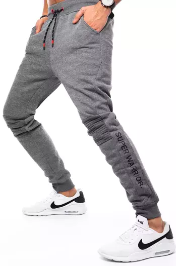 Spodnie męskie dresowe joggery antracytowe Dstreet UX3441