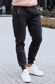 Czarne męskie spodnie dresowe czarne Dstreet UX2395z