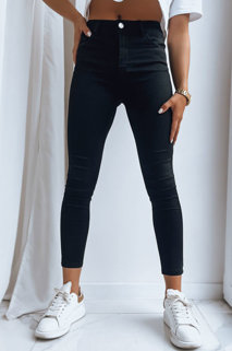 Jeansowe spodnie damskie FASTINA czarne Dstreet UY1512