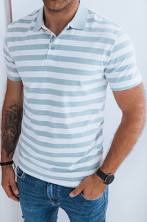 Koszulka męska polo błękitno-biała Dstreet PX0593